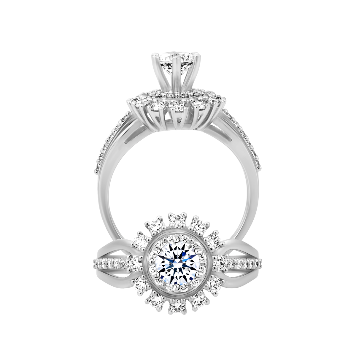 Nhẫn nữ đính đá CZ vàng 14K Gracefull 5C