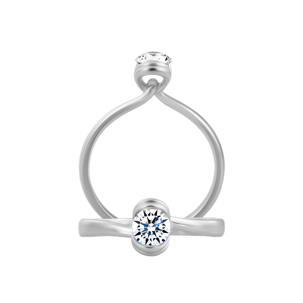 Nhẫn nữ kim cương vàng 14K Chuffed N 10p GVRG0233290