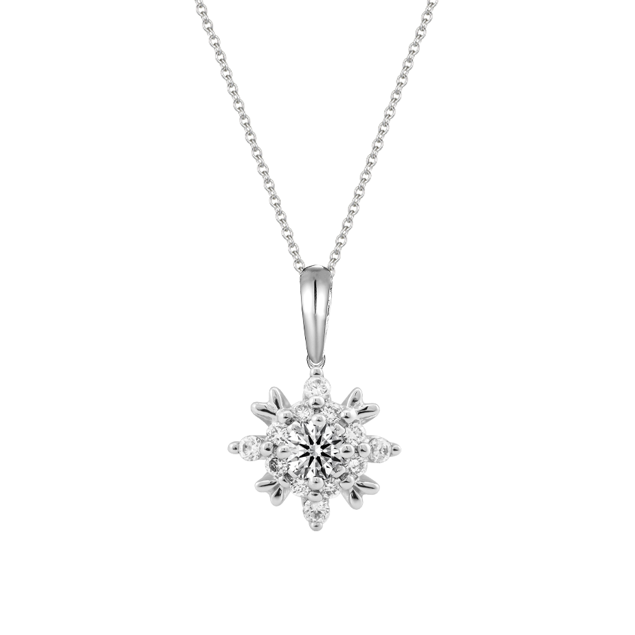 Mặt kim cương vàng 14K Glomeration 10p GVPD0052239