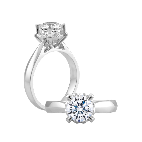 Ổ nhẫn nữ đính đá CZ vàng 14K Tracy 5C