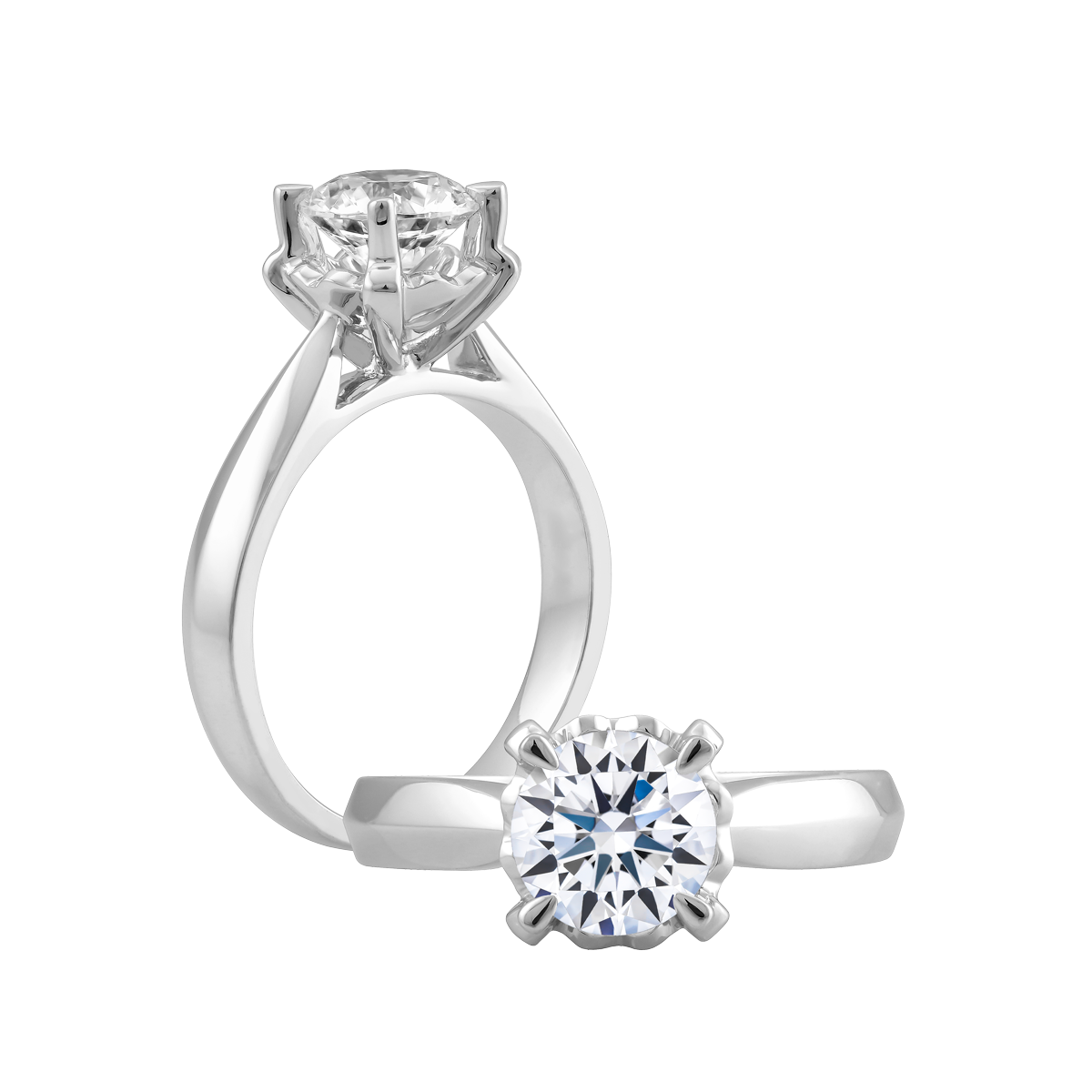 Ổ nhẫn nữ đính đá CZ vàng 14K Tracy 5C
