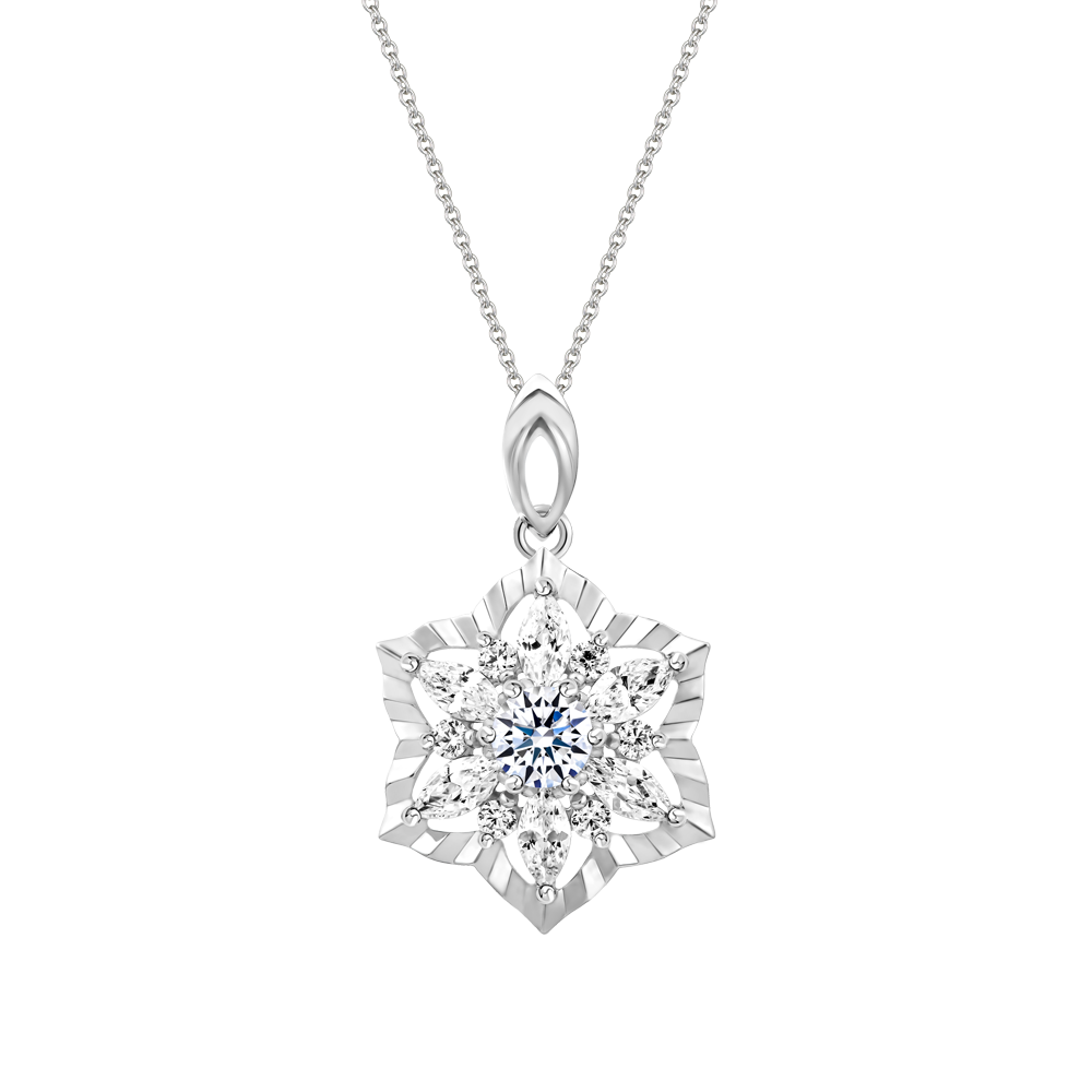 Mặt đính đá CZ vàng 14K Ferity 2C