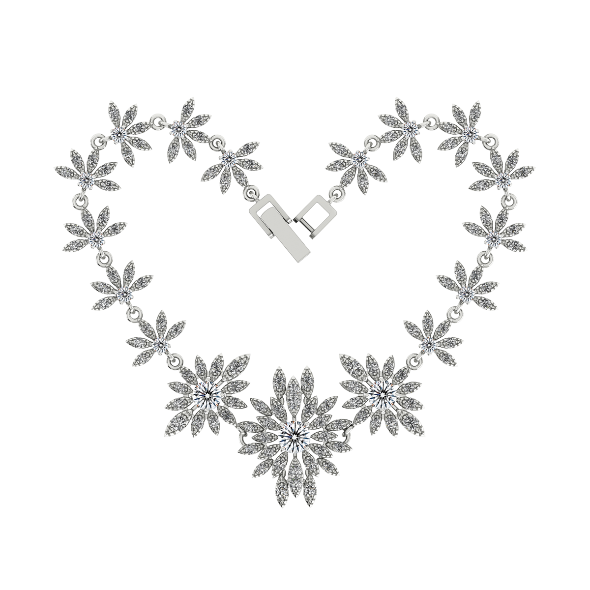 Lắc đính đá CZ vàng 14K Flashing 3C GVBC0013580