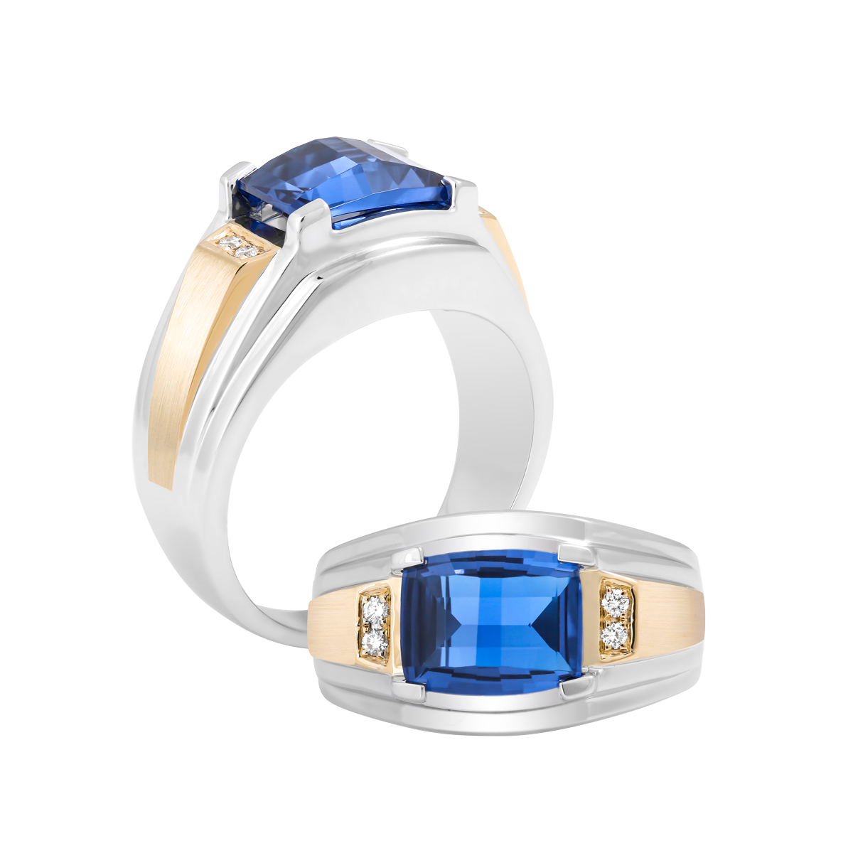 Nhẫn nam kim cương tấm vàng 14K Hemera S.SAP WY GVRG0218922