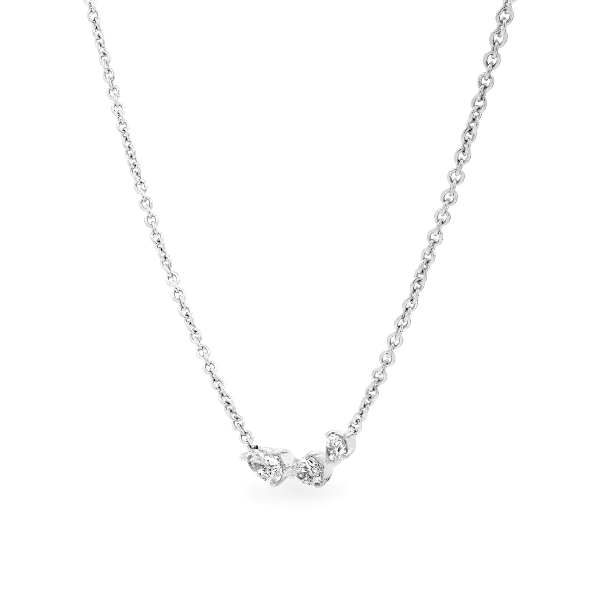 Dây liền mặt kim cương viên vàng 14K Jena A125 TD
