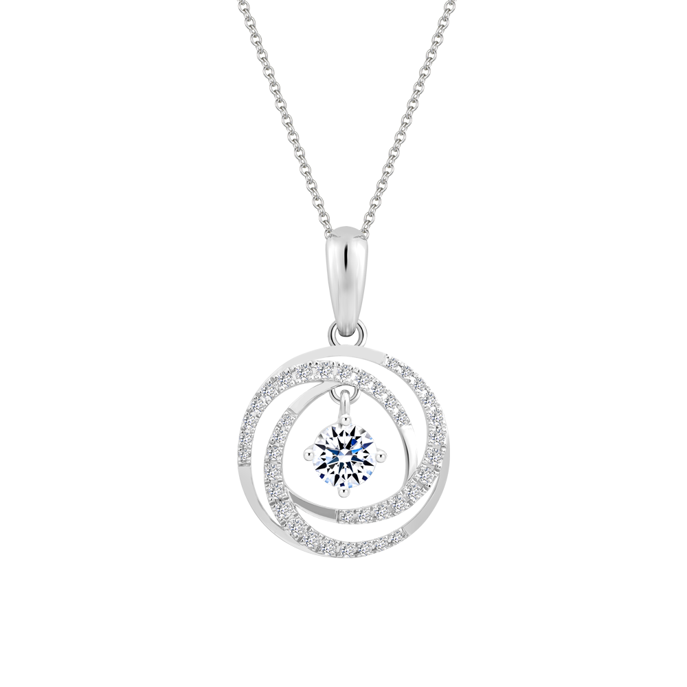 Mặt đính đá CZ vàng 18K Ainsley N 3C