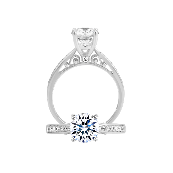Nhẫn nữ đính đá CZ vàng 18K Zealous 1.5CT