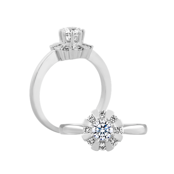 Nhẫn nữ đính đá CZ vàng 10K Mushy N 3C