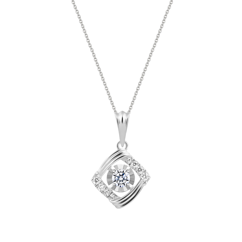 Mặt kim cương vàng 14K Delicato V2 10p