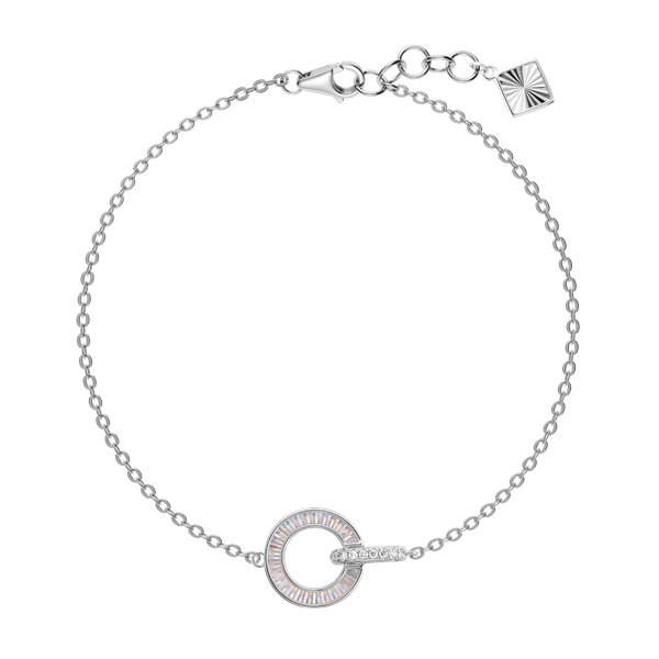 Lắc kim cương viên vàng 14K Jeny A040 TD