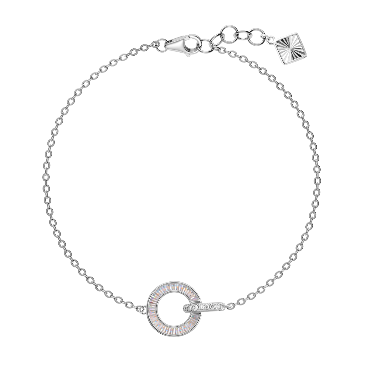 Lắc kim cương viên vàng 14K Jeny A040 TD