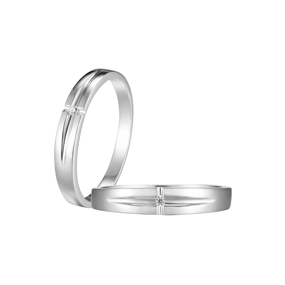 Nhẫn cưới nam kim cương viên vàng 14K Keep Soul M GVRG0221635