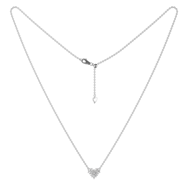 Dây liền mặt kim cương viên vàng 14K Heartara TD