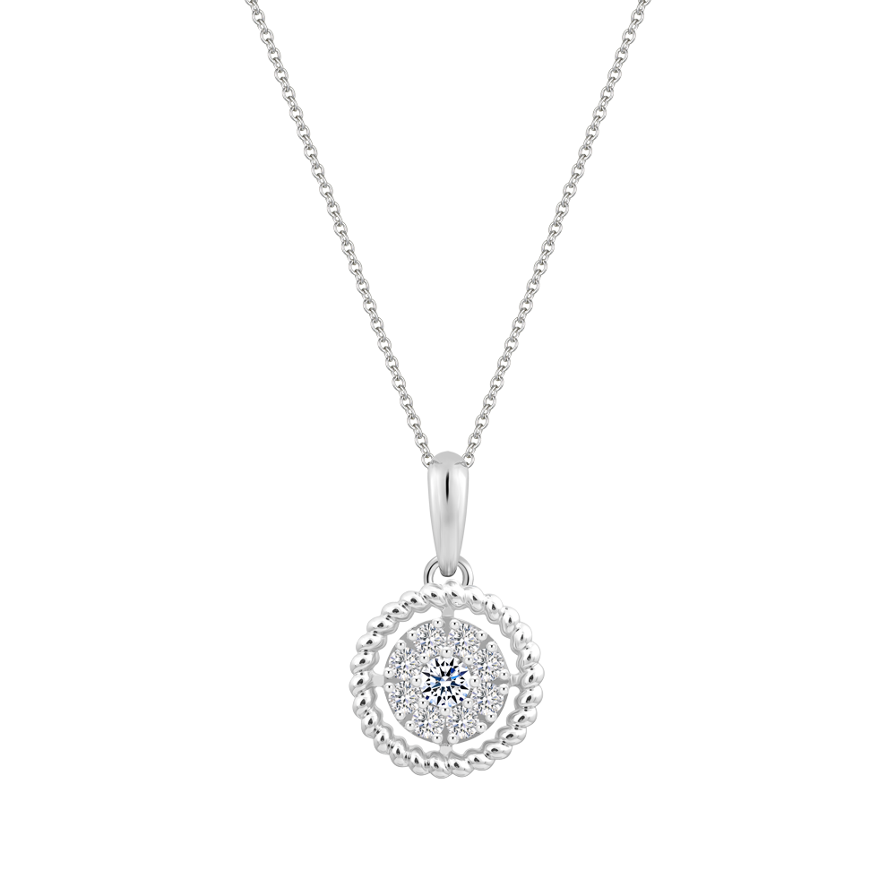 Mặt kim cương viên vàng 14K Fullshine TD