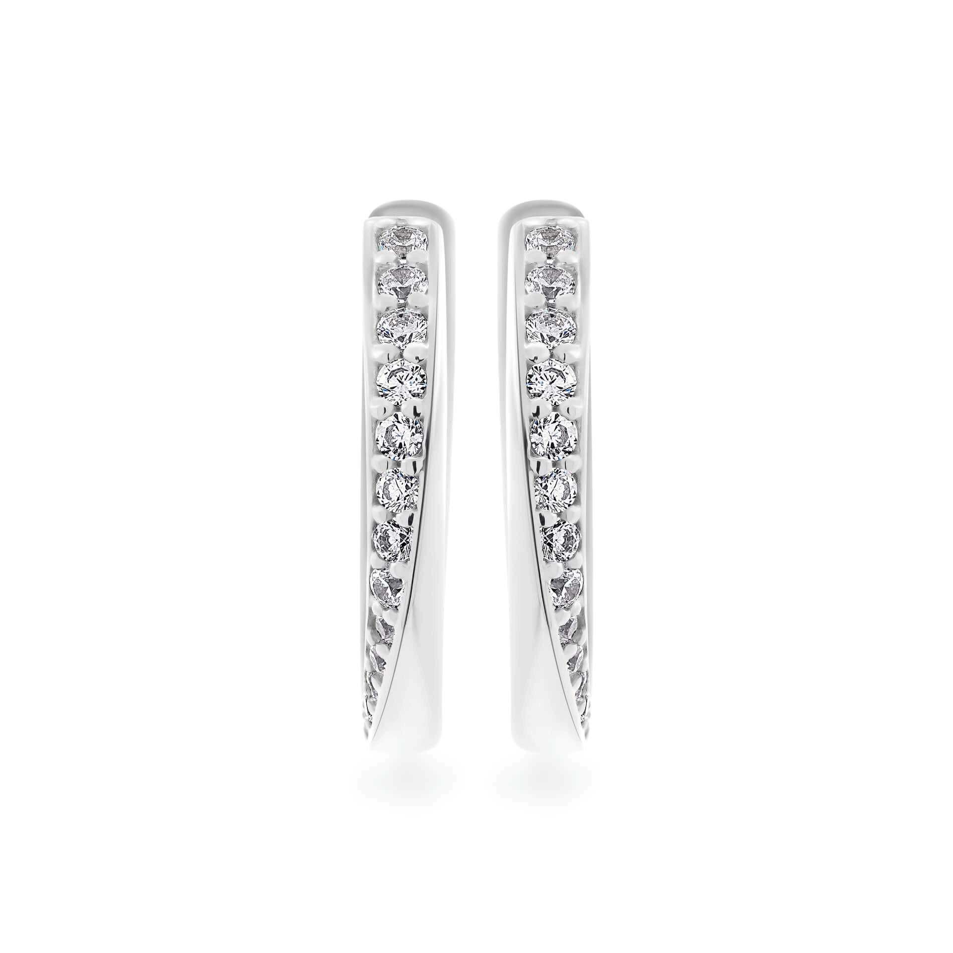 Hoa tai đính đá CZ vàng 18K Haloa