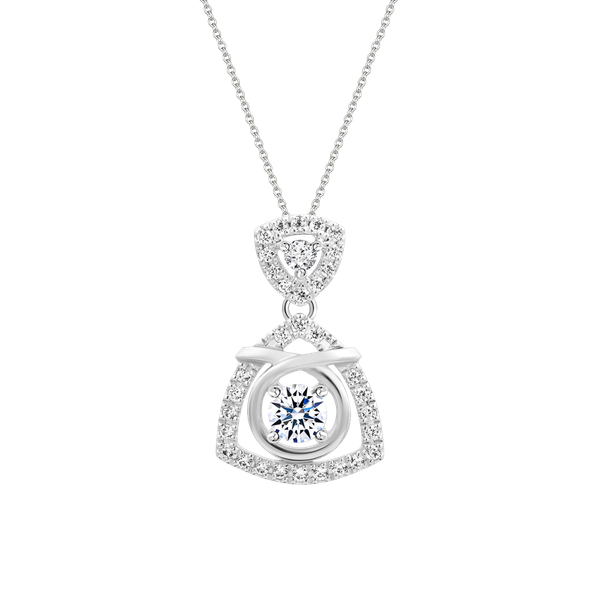 Mặt đính đá CZ vàng 18K Lyric 2C