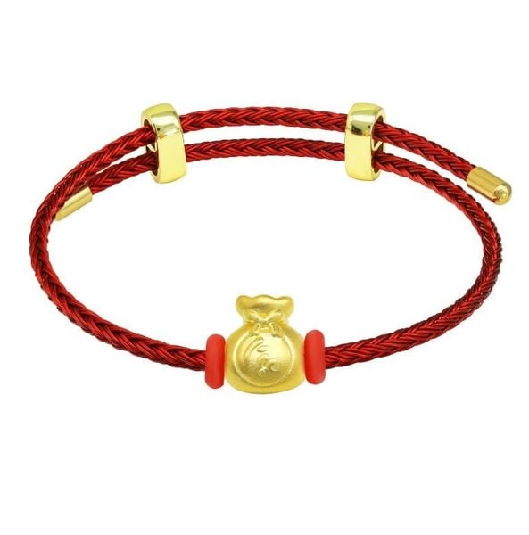 Lắc Vàng 24K Lucky Purse CB500424 5D