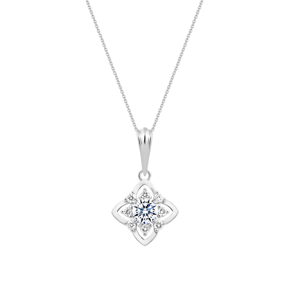 Mặt kim cương tấm vàng 14K Nelly 2C