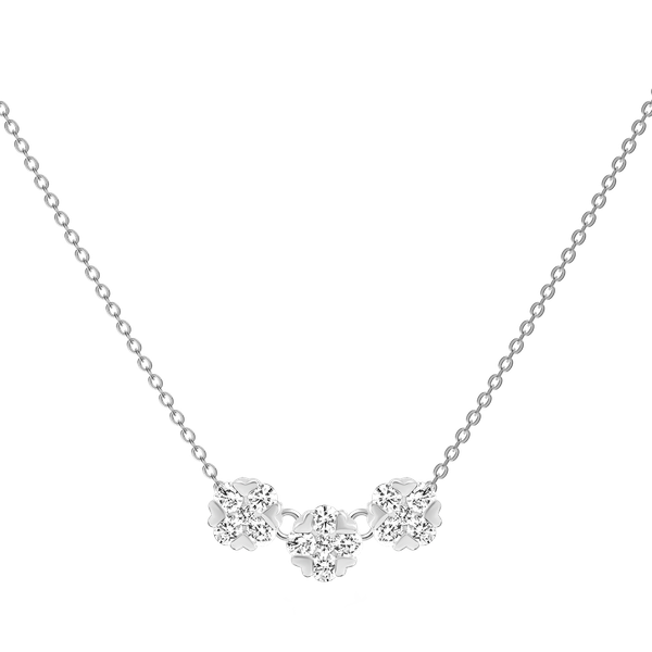 Dây liền mặt kim cương viên vàng 14K Jeny A029 TD