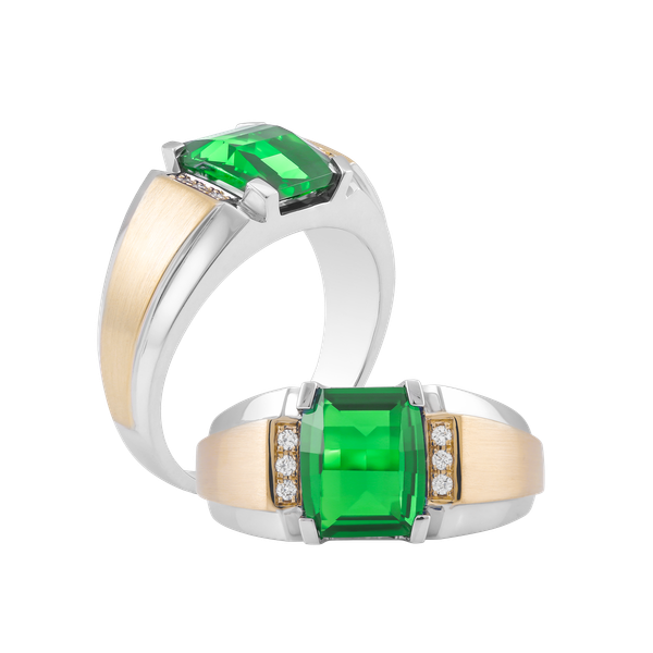 Nhẫn nam kim cương tấm vàng 14K Billy 2 S.EME WY