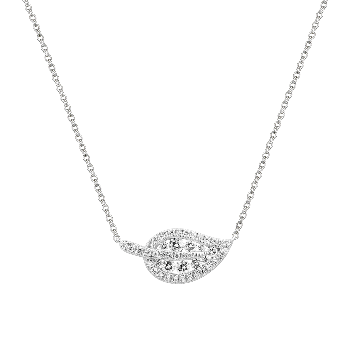 Dây liền mặt kim cương viên vàng 14K Jeny A006 TD