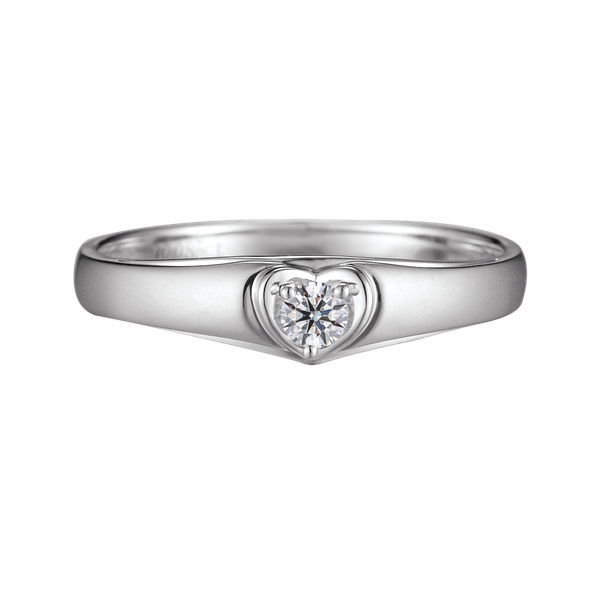 Nhẫn cưới nữ kim cương vàng 18K Oberon 5p F