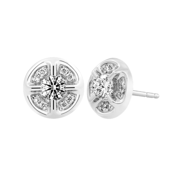 Hoa tai kim cương tấm vàng 14K Solemnly N 2C GVER0107711