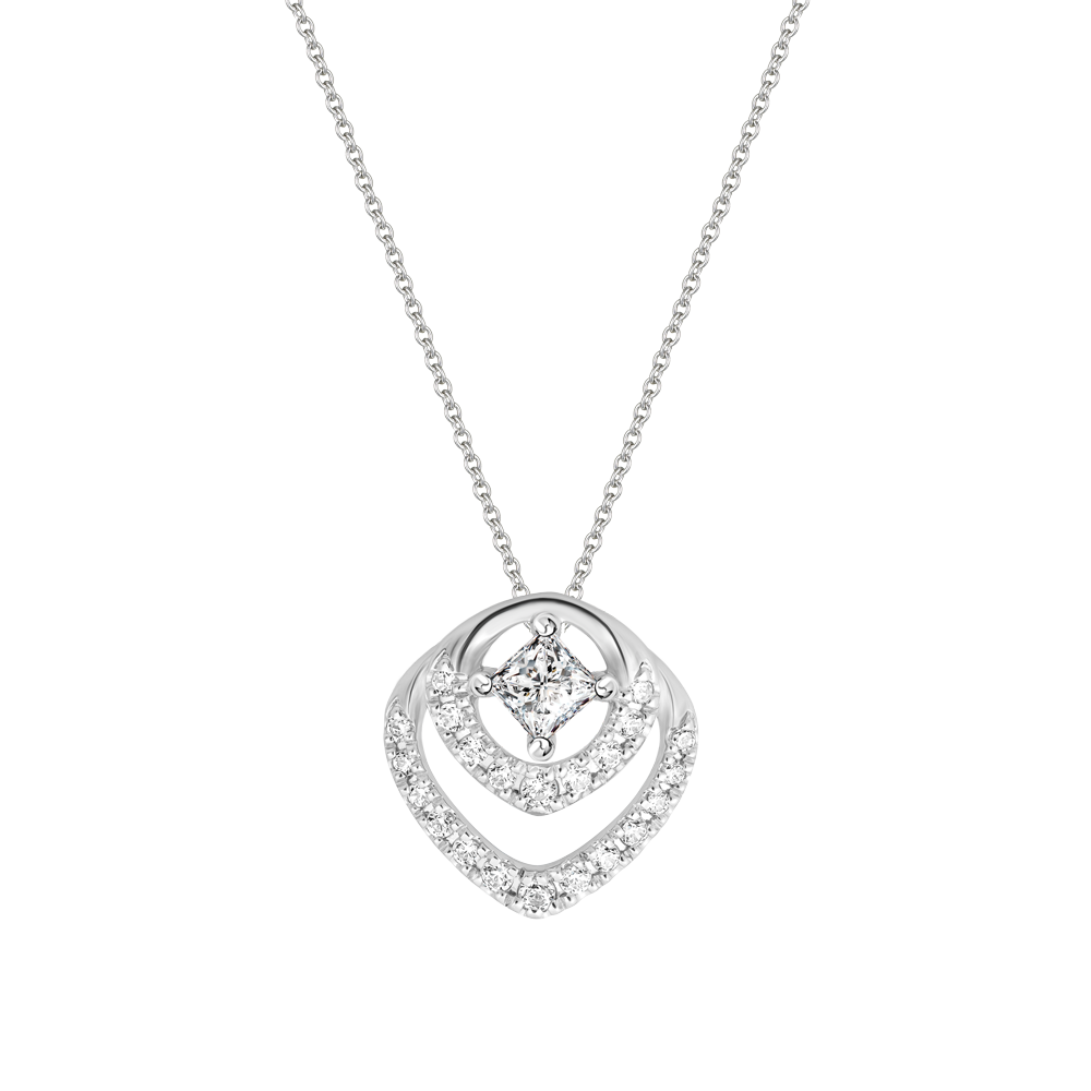 Mặt đính đá CZ vàng 18K Amora PR