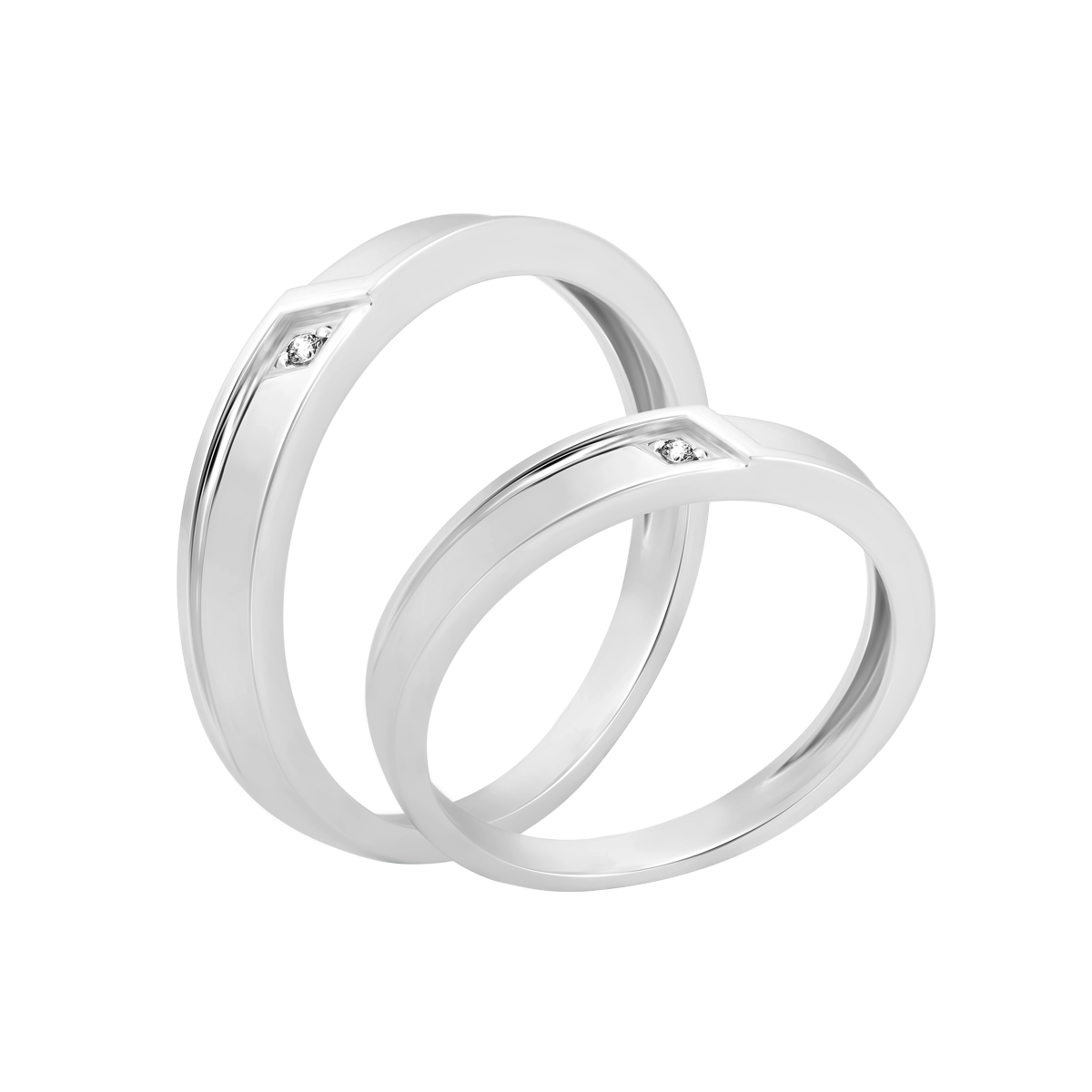 Nhẫn cưới nữ kim cương viên vàng 14K Perfect Eyes N2 F