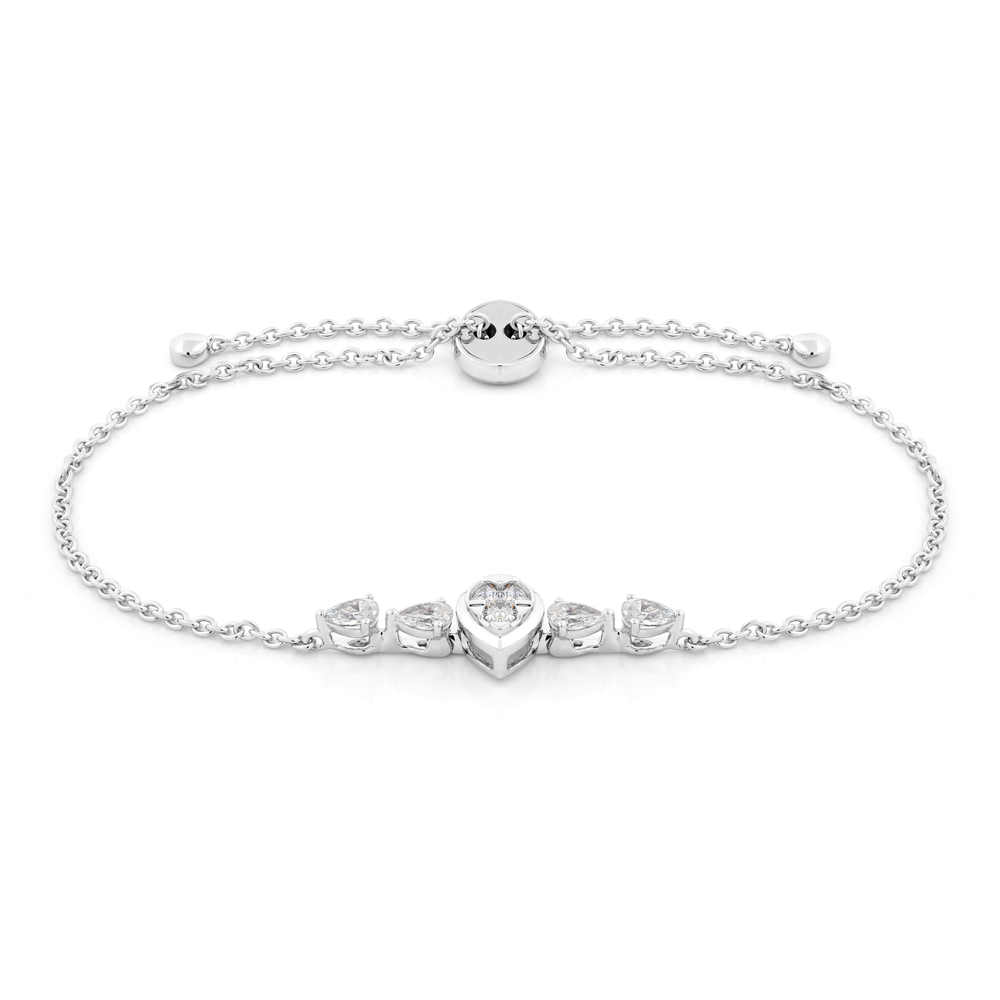 Lắc kim cương viên vàng 14K Jena A075 TD