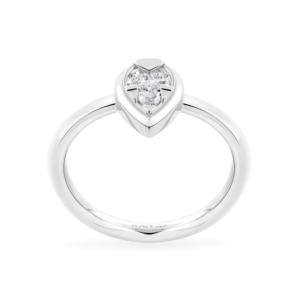 Nhẫn nữ kim cương viên vàng 14K Jena A075 TD