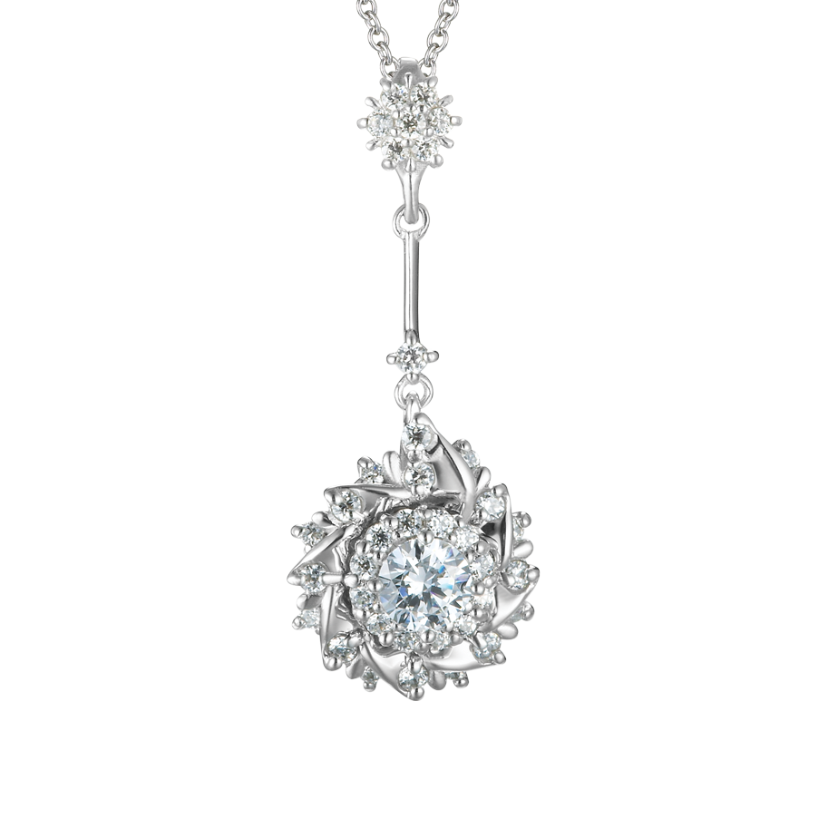 Mặt kim cương tấm vàng 14K Imposing N 3C GVPD0065477