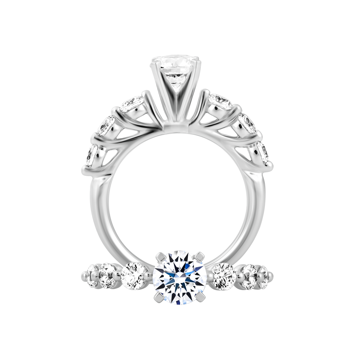 Nhẫn nữ đính đá CZ vàng 14K Dalmatic 3C
