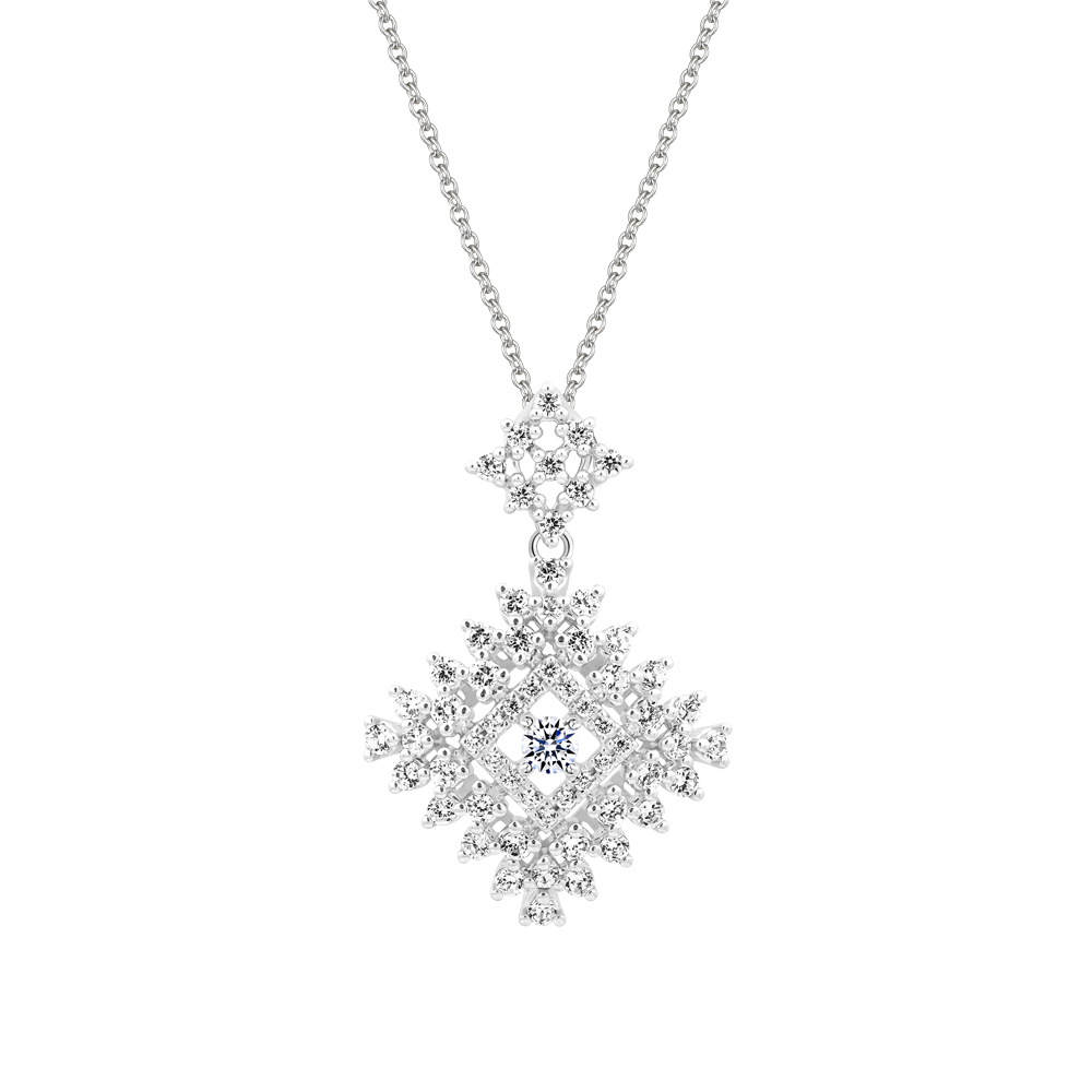 Mặt đính đá CZ vàng 14K Komica 5p