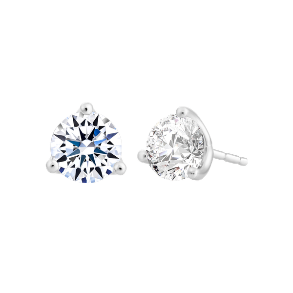 Hoa tai đính đá CZ vàng 14K Justina 5C