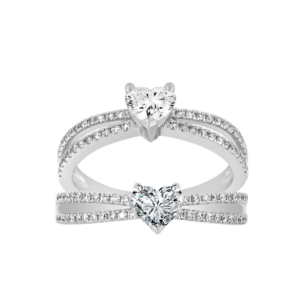 Nhẫn nữ kim cương viên vàng 14K Eminent HR 1C