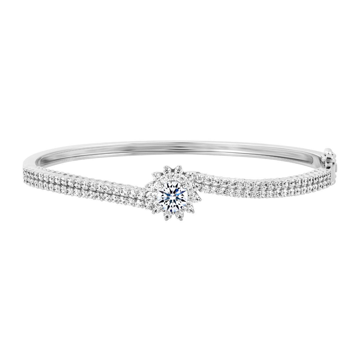 Vòng đeo tay đính đá CZ vàng 10K Marguerite S 5C