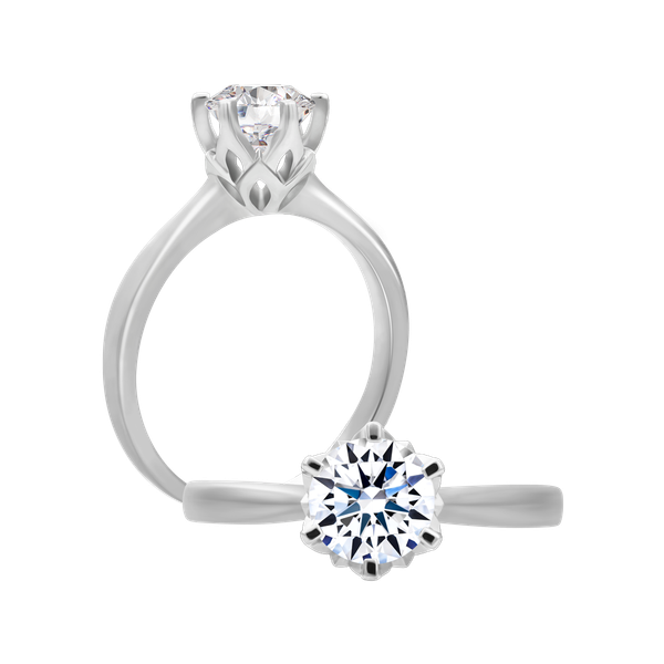 Nhẫn nữ đính đá CZ vàng 14K Allurial 1CT