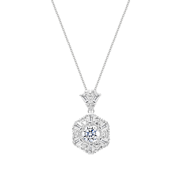 Mặt đính đá CZ vàng 14K Glamouring 3C