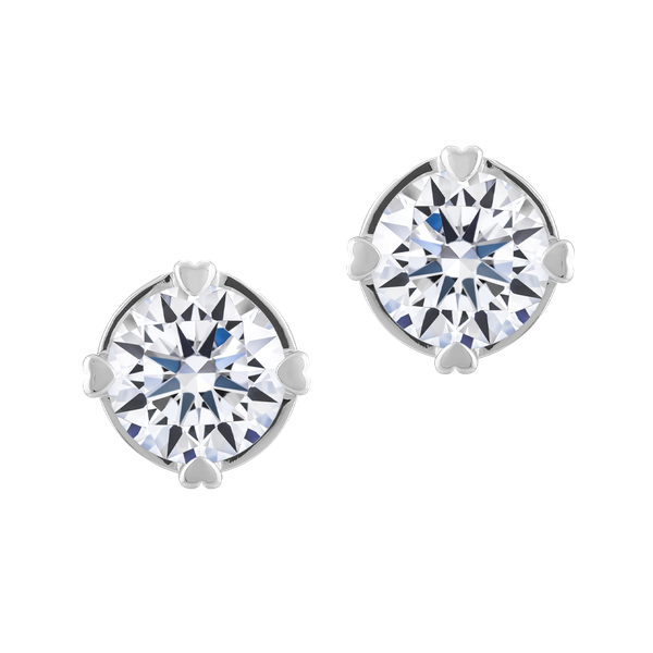 Hoa tai đính đá CZ vàng 18K Jussi 5C GVER0090402