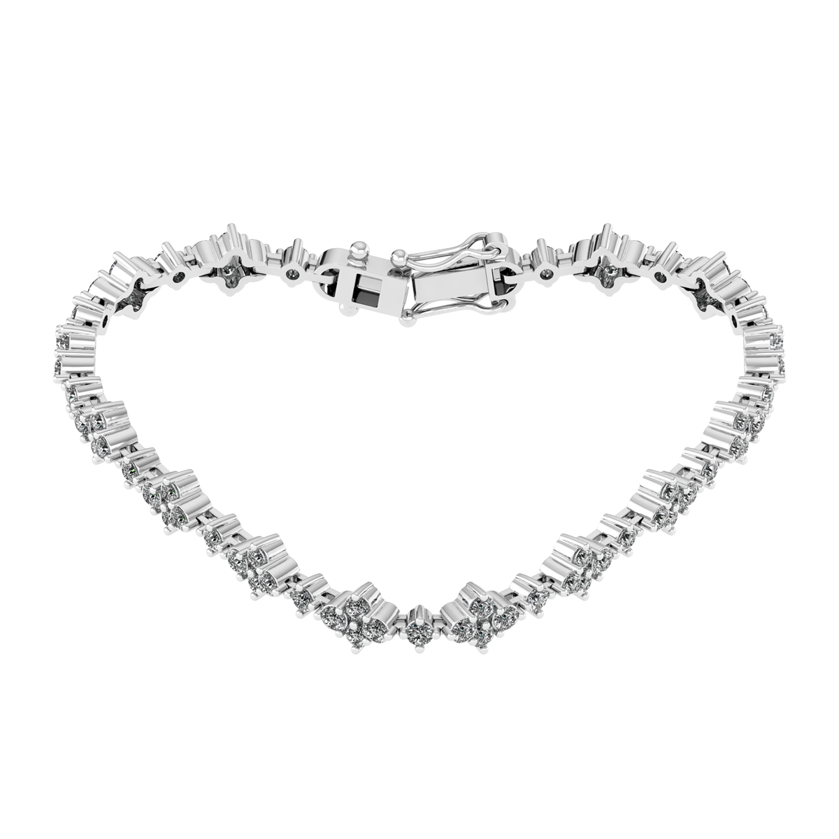 Lắc đính đá CZ vàng 14K Sighty