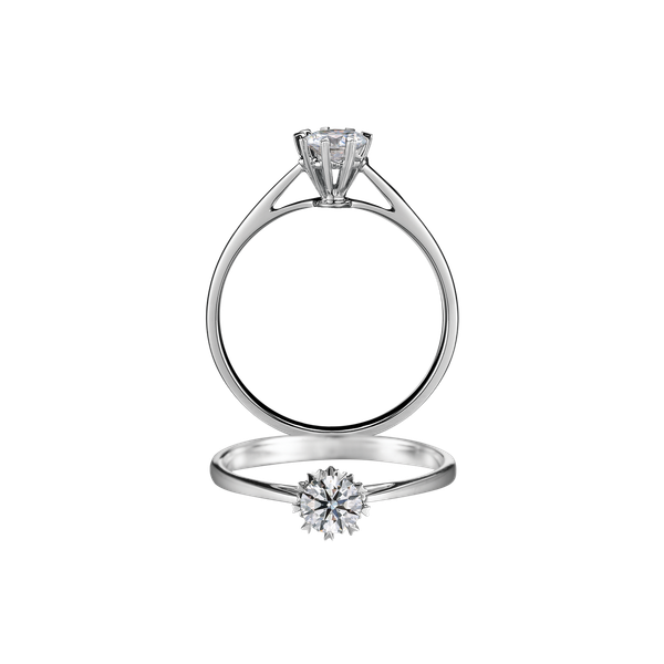 Ổ nhẫn nữ đính đá CZ vàng 14K Dolci 3C