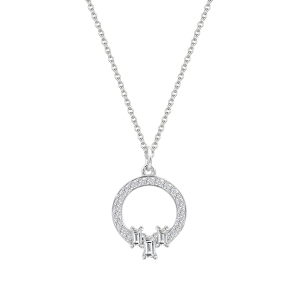 Dây liền mặt kim cương viên vàng 14K Jena A275 TD