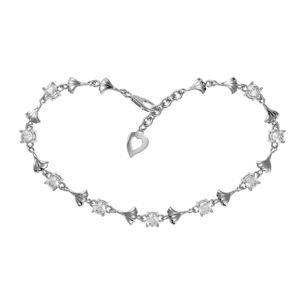 Lắc đính đá CZ vàng 10K Shelling 2C