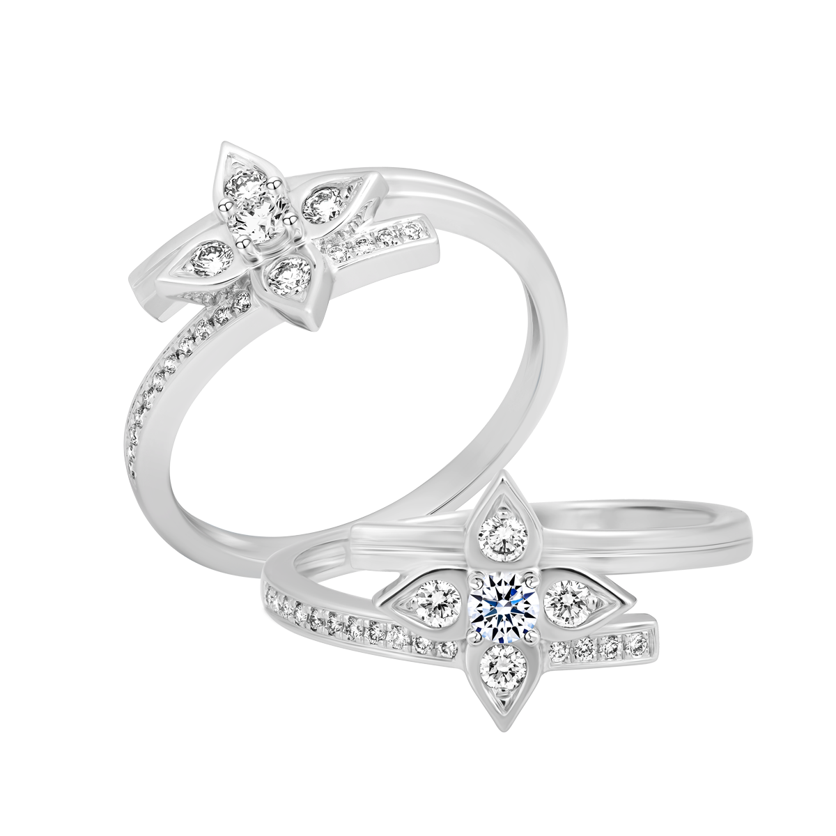 Nhẫn nữ kim cương viên vàng 14K Delightful TD