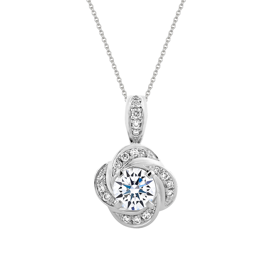 Mặt kim cương 8 Hearts & Arrows vàng 14K Canzon H&A 2C GVPD0070767