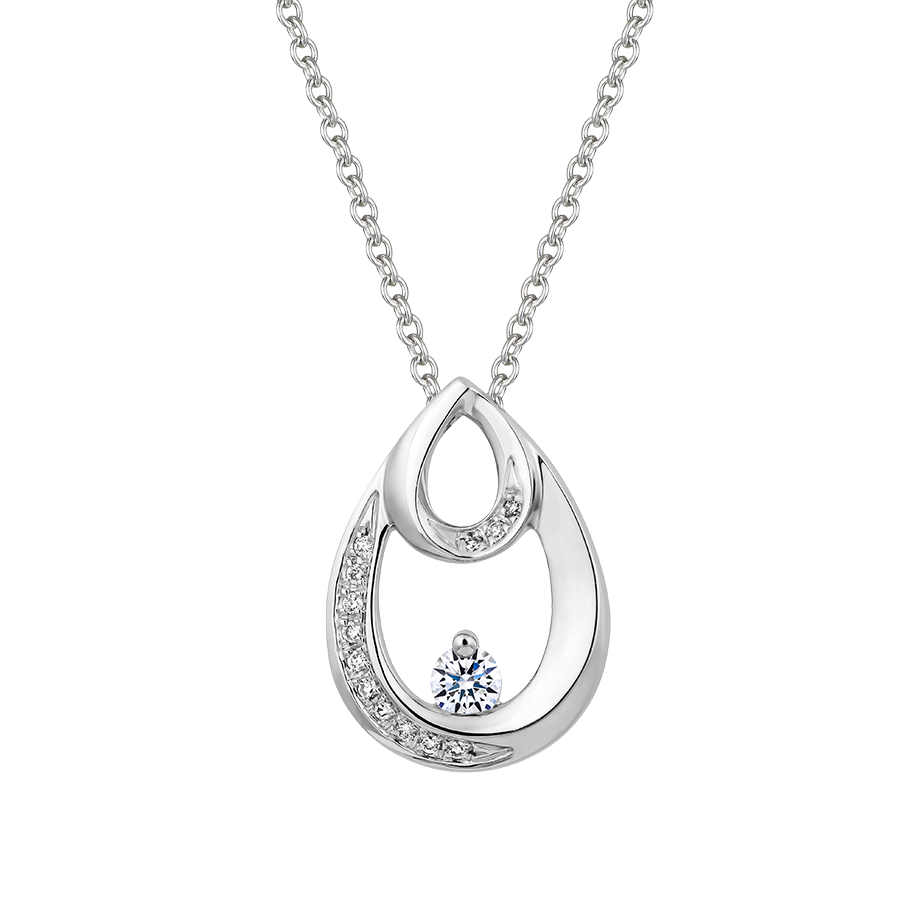 Mặt kim cương vàng 14K Dew N2 5p GVPD0061978