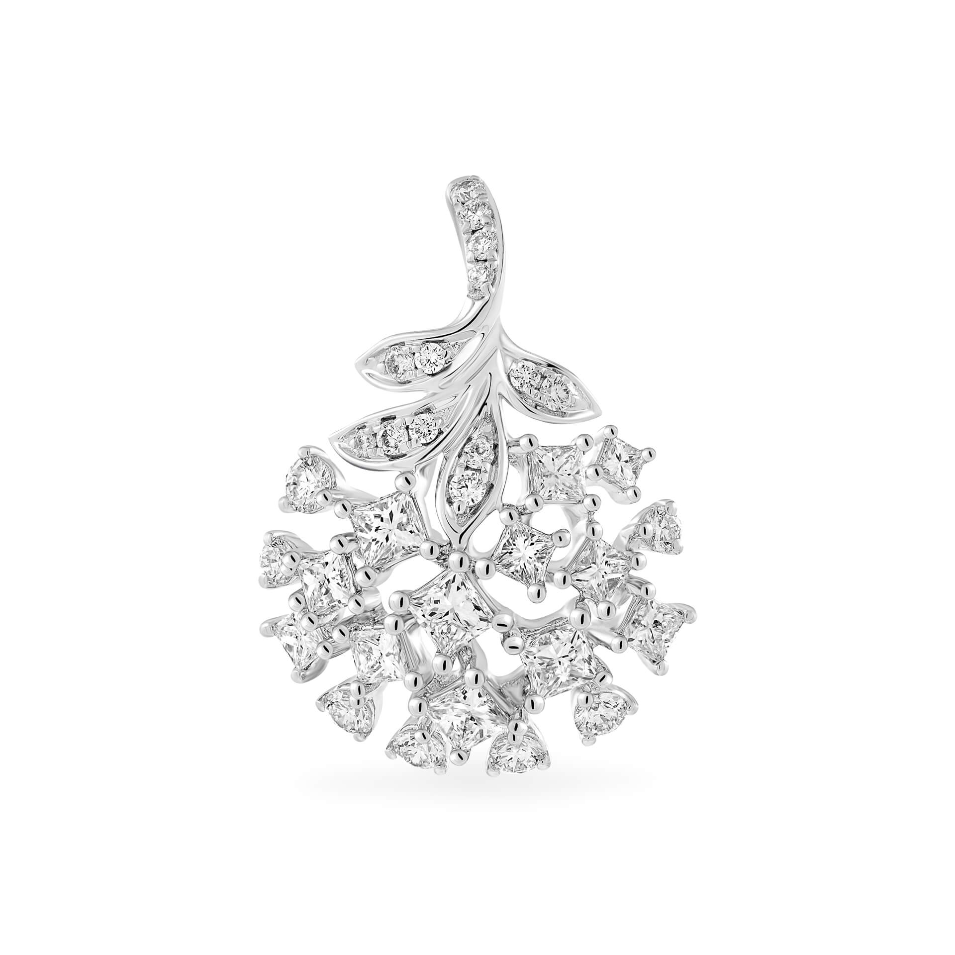 Mặt kim cương viên vàng 18K Jena A437 TD