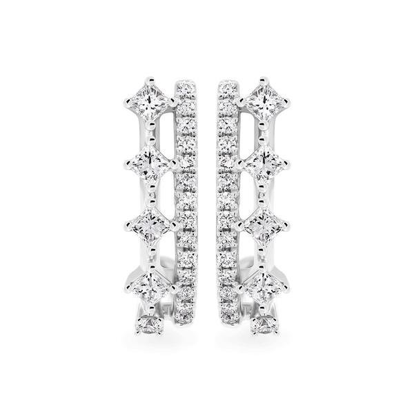 Hoa tai kim cương viên vàng 14K Jena A103 TD