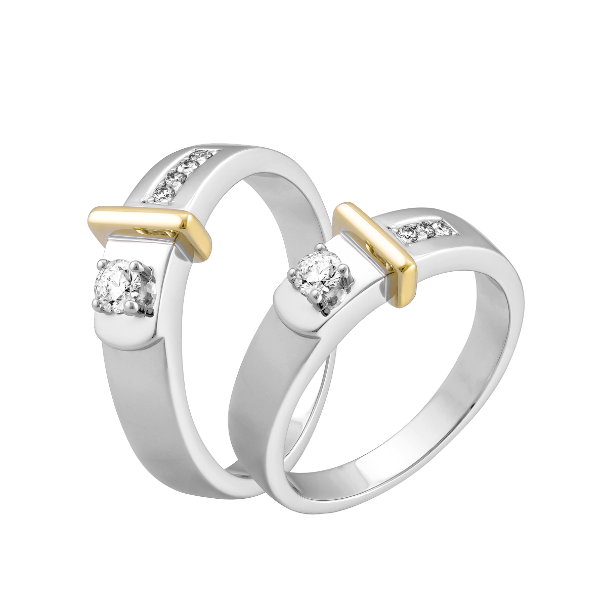 Nhẫn cưới nữ kim cương vàng 14K Priceless love N10p F